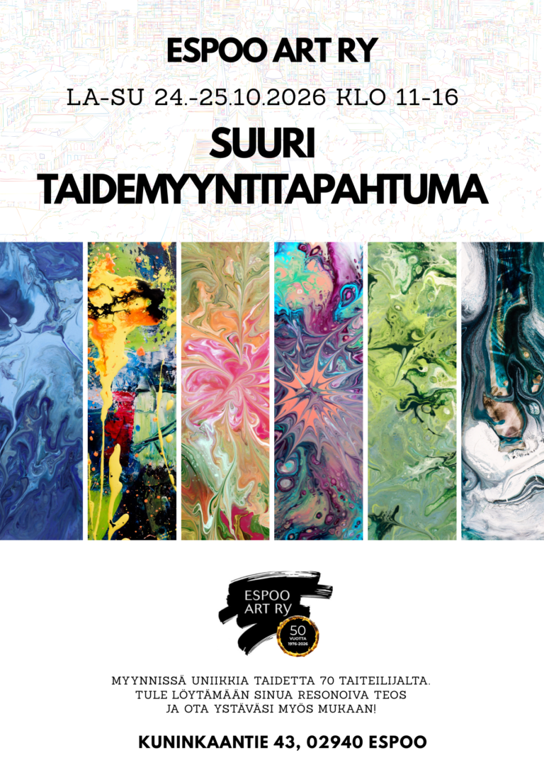 Taide täyttää Auroratalon – tervetuloa Espoo Artin suureen taidemyyntitapahtumaan!